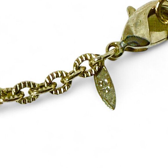 Vintage Avon Amber Glass Bead Pendant 18" Necklace Gold Tone - Picture 5 of 8